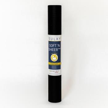 SULKY SOFT´N SHEER PLUS schwarz, 50 cm x 5m